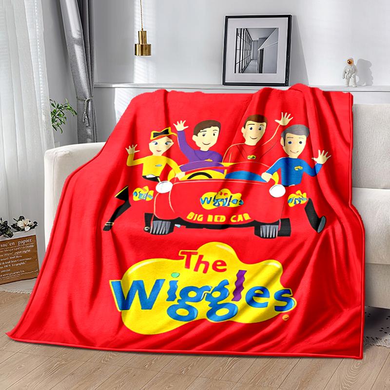 1pc Blanket The Wiggles Print Design, Lightweight Blanket for Sofa, Bed- Soft &Warm, Gift for All Seasons Like Christmas, Halloween