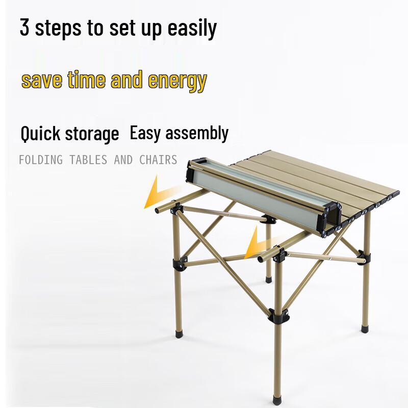 Hanlemeitu Outdoor Folding Table and Chairs Set