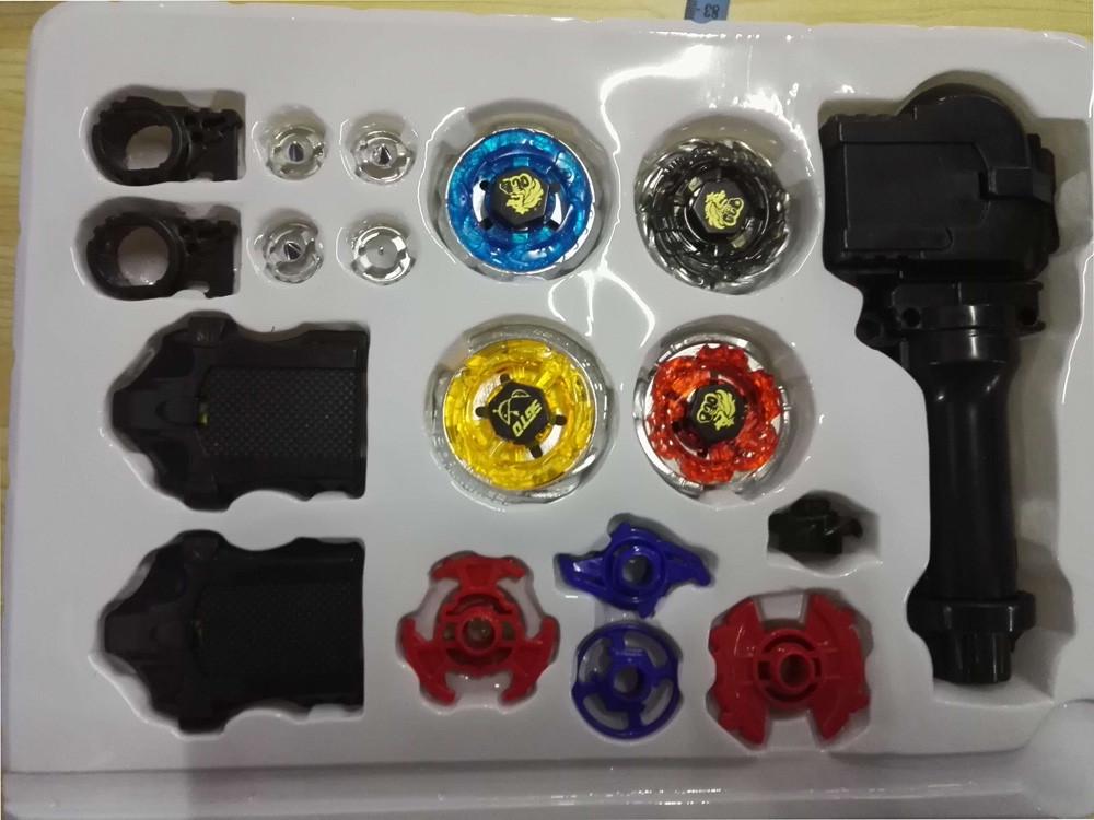 Top Metal Master Fusion Rapidity Fight Beyblade 4D Launcher Grip Set US Shipping