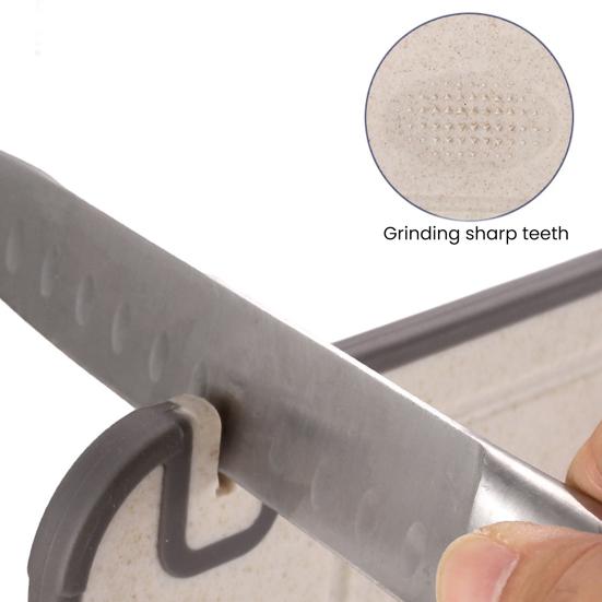 Titanium Cutting Board with Built-In Knife Sharpener Garlic Grater & Juice