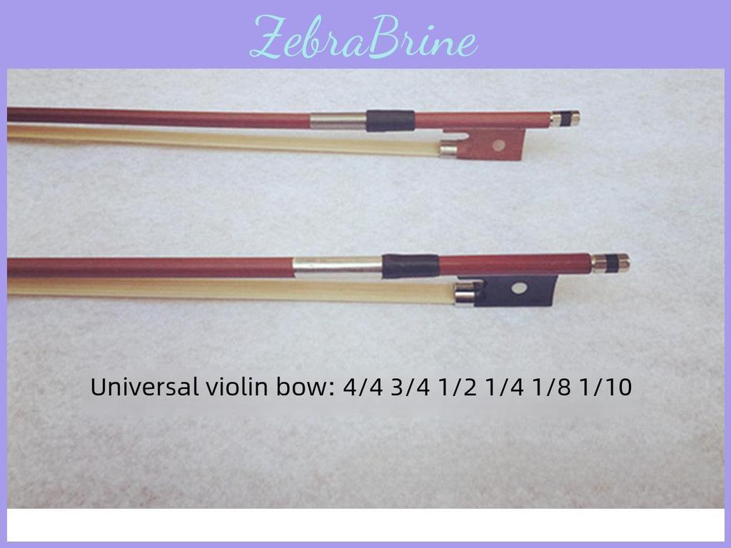 Standard Stick Violin Straight Bow Dense And Neat Hair For Practice
