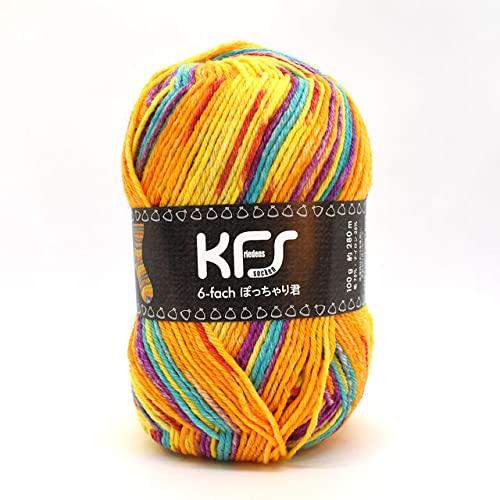 

Пряжа Opal, 6-шарова, Chubby KFS206, Відправлення, Жовтий Мультиколір