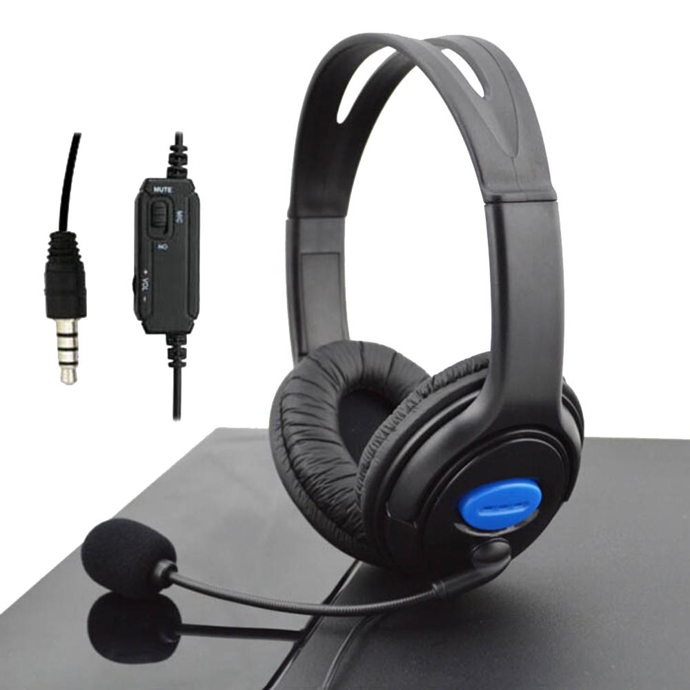 3.5mm Wired Gaming Headphones for PS4 Laptop PC Computer Headset with Microphone Volume Control Mute Button Earphone Helmet