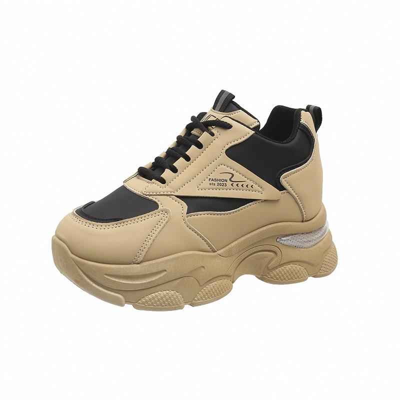 

New 2025 casual shoes spring sports shoes women s platform heightening student fashion women s shoes single shoes versatile in all seasons 40 чорний