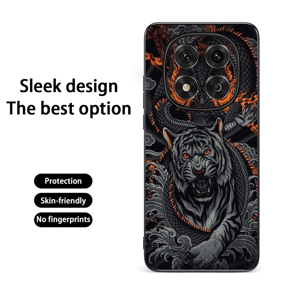 

Japanese dragon Super cool painting Phone Case For Redmi Note 14 13 12 11 Pro Plus S 5G 14C A3 Soft Black Phone Cover Redmi Note14ProPlus