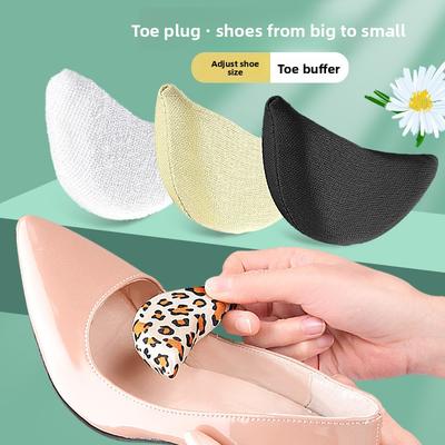 Towel Cloth Toe Plug High Heels Soft Anti-wear Forefoot Half Size Pad Adjustable Size Toe Plug