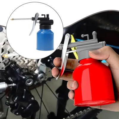 Hand Pump Oiler Can High Pressure Oil Bottle Multipurpose, Practical, with Long Nozzle Premium Easy