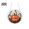 Acrylic Puzzle Art Halloween Scary Bat Pumpkin Jigsaw Suncatcher, Stained Glass Style Party Decoration Window Hanging Decor for Home,