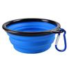 350ML Dog Food Bowl Feeder Drinking Water Folding Silicone Pet Travel Bowls Foldable Cup Dish With Carabiner Pet Supplies