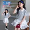 Girls' Lace Cake Skirt Set: Summer T-shirt & Short Skirt (Korean Style, 2026)