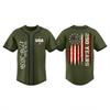 Womens Spring Tops Summer Shirts for Women 250 Years Print Tshirts Shirts for Women Casual USA Baseball Style