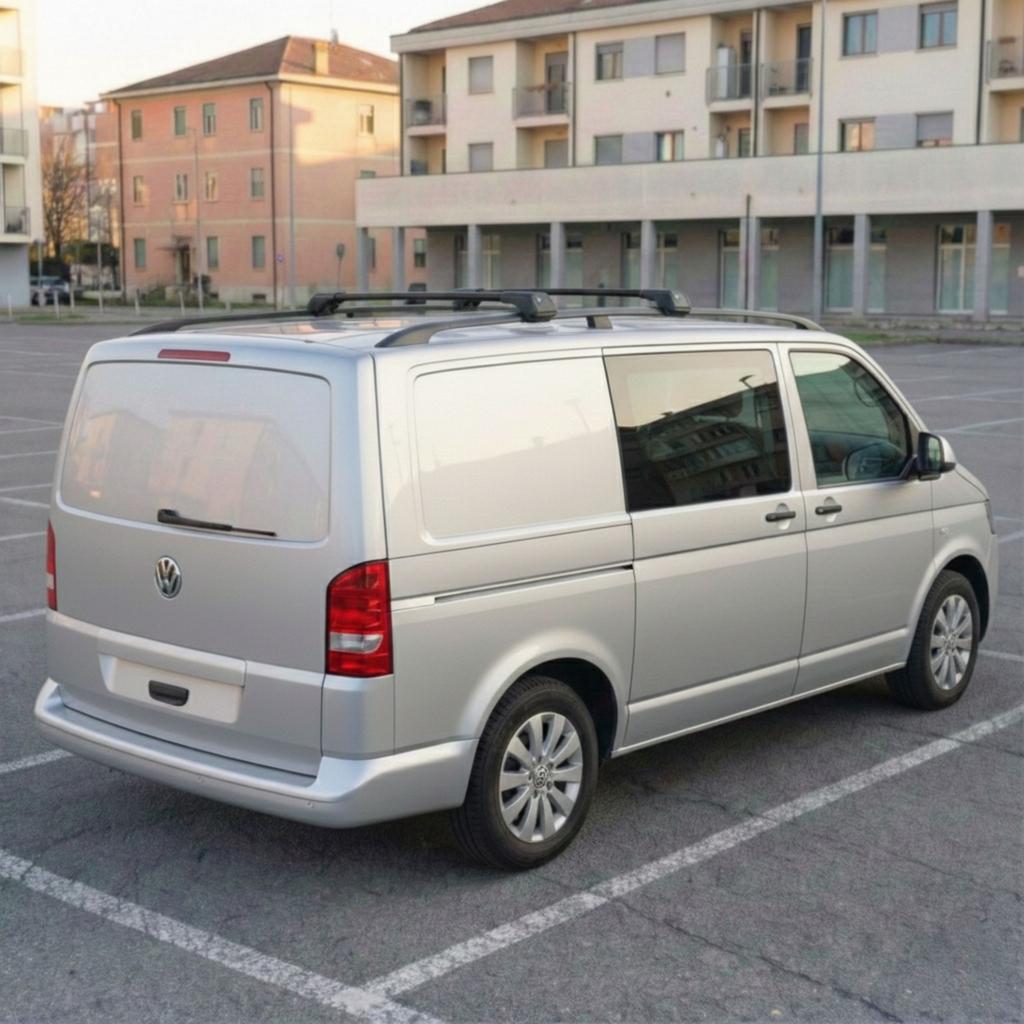 Bagażnik Dachowy Na Relingi Klasyczne Do Volkswagen T5/T6 2003-2024 Czarny