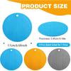 3Pcs Rubber Jar Opener,Round Large Jar Opener Gripper Pad Kitchen Non-Slip Coasters for Weak Hands,6.7x6.7Inch(Gray,Blue,Orange)