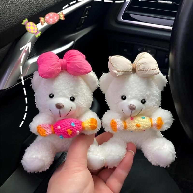 Soft Stuffed Charming Auto Dashboard Interior Decoration Soft Plush Doll Suitable For Rearview Mirror Wiper Turn Signal