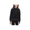 Nike Loose Logo Print Hooded Long Sleeve Sweatshirt Kids Sweatshirts Black FZ5588-010