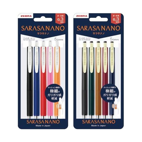 Гелевая шариковая ручка Zebra Sarasanano 0,3 мм Набор из 10 цветов P-JJH72-10C-AZ