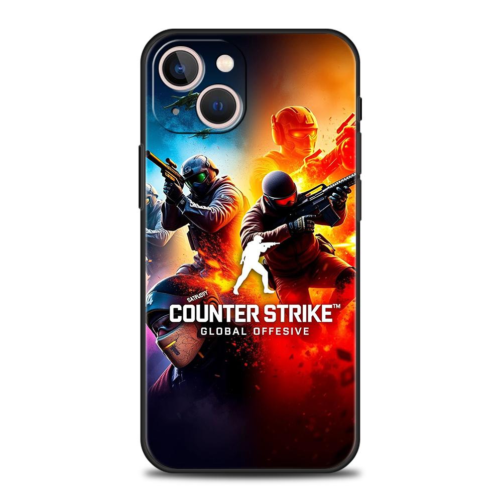 Counter Strike CS GO Hot Game Phone Case for iPhone 16 15 14 13 12 Pro Max 11 Pro Max 7 8 Plus XS XR Shockproof Silicone Shell