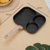 Large 3-In-1 Divided Breakfast Frying Pan Nonstick Egg Omelette Grill Pan Steak Pan Skillet Hamburger Bread Cooking Utensils