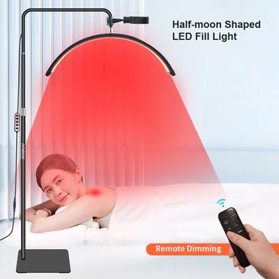 Andoer HD-M6XR 36W Boden LED Video Licht Halbmond Form Füllen Licht Dimmbar mit 5600K Weiß