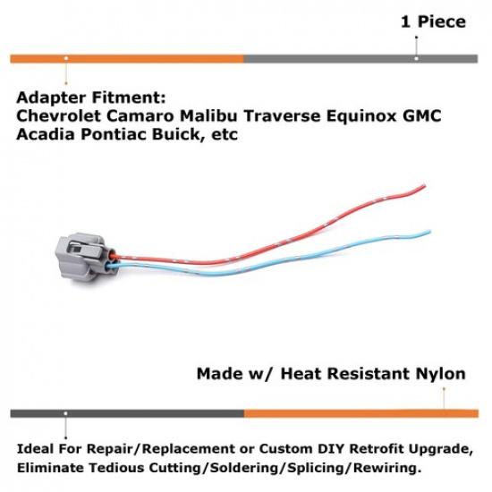 High Mount 3rd Brake Stop Light & Multi-Purpose Connector Pigtail For Chevy GMC