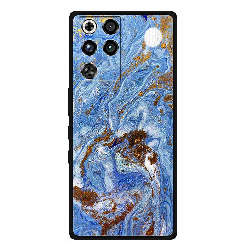 

For ZTE Nubia RedMagic 11 Pro Case Marble Soft Silicone Phone Cases for RedMagic 11 Pro Back Cover Colorful Mica Painted Bumper RedMagic11Pro Glabal