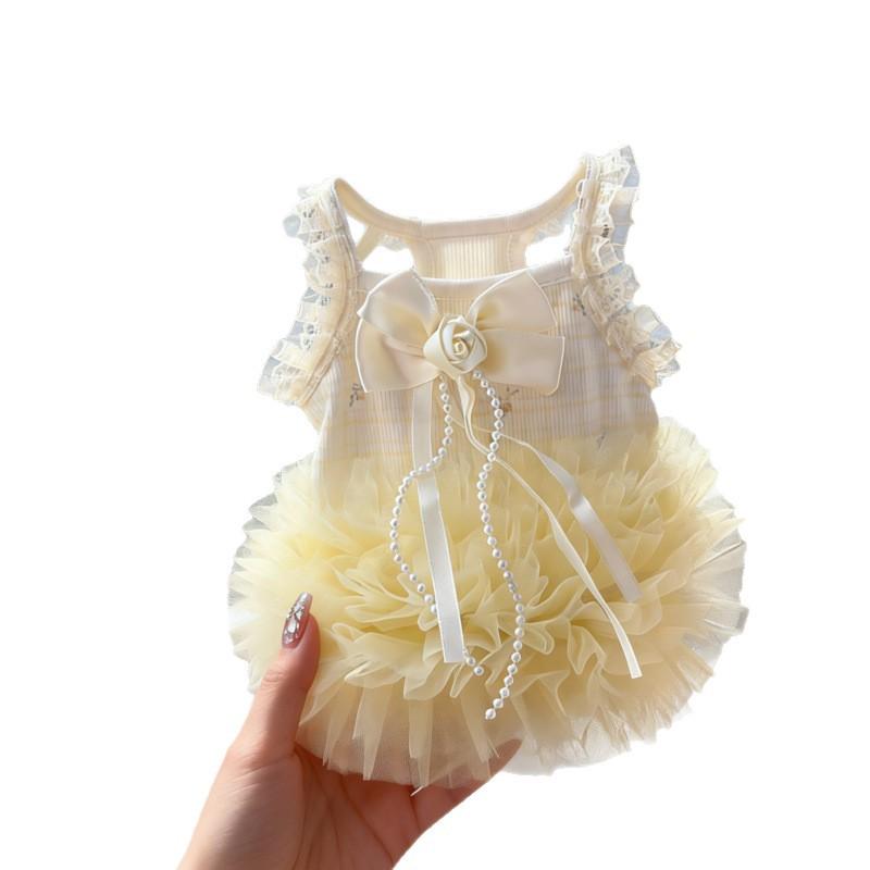 Small fresh pet clothes dog cat universal cute tutu skirt small and medium dog spring and summer Teddy Pomeranian