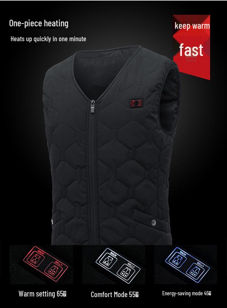 Men's Smart USB Heated Vest Jacket for Casual Wear