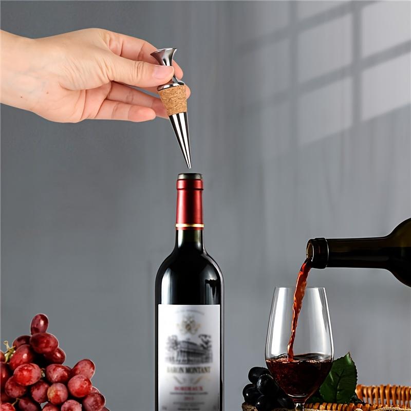 1Pc red wine cork wine bottle cork fresh-keeping plug sealing plug flat head non-leaking wine set