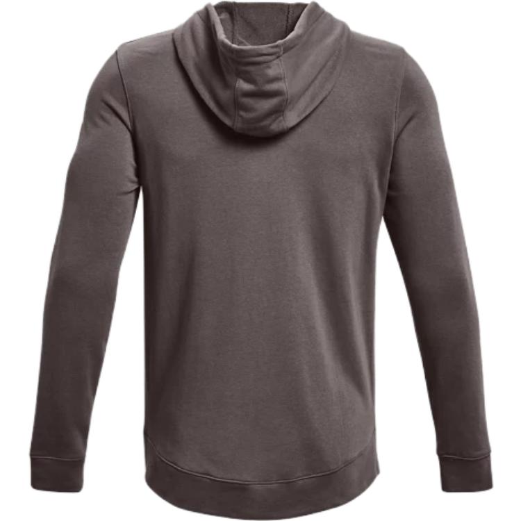 Under Armour Lettered Loose Fit Zip Long Sleeve Hoodie Men hoodies Brown 1370409-176