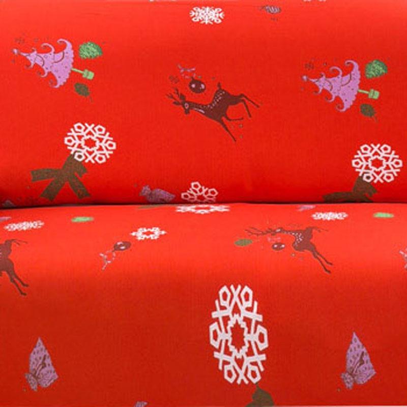 Printing Merry Christmas Sofa Covers Elastic Seat Stretch Slipcover Home Decor