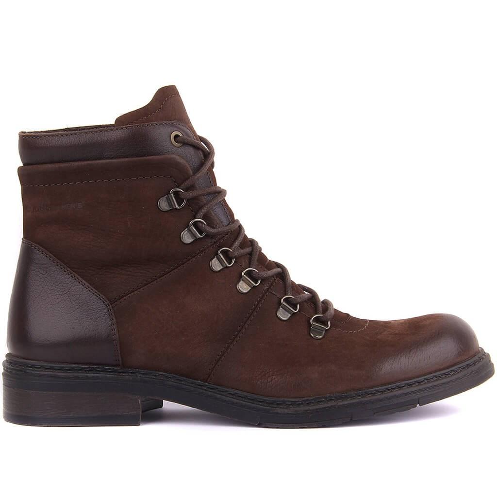 

Sail Lakers - мужские коричневые ботинки на шнуровке из нубука