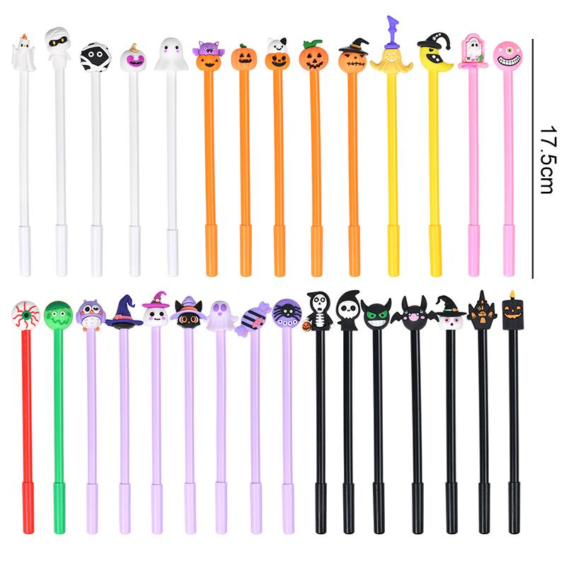 5/10PCS Halloween Style Gel Pen Pumpkin Ghost Zombie Pens Student Favors Festival Atmosphere Cute Stationery School Supplies ZYF