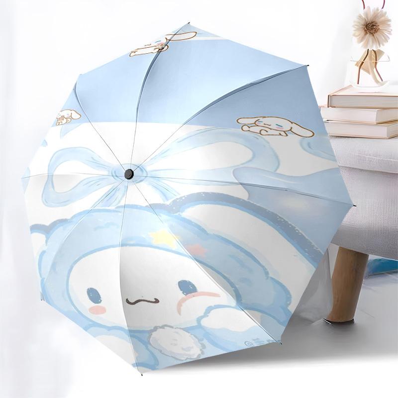 1 Stück Wolken Hase Regenschirm automatisches Öffnen/Schließen, 8-Speichen Langlebiger Rahmen, Kompaktes FaltDesign, Ideales Geburtstags-/Feiertagsgeschenk e1126A