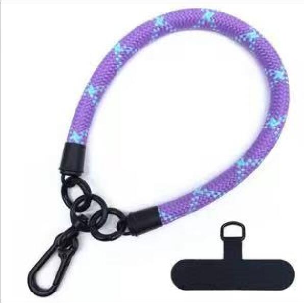 Luxury Phone Wrist Strap 10mm Diameter Lanyard Anti-loss Short Rope USB Keychain Hanging Portable Bag Mobile Cover Case Strap