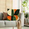 1Pc Vintage Geometric Abstract Printed Throw Pillow Cover, Suitable For Sofa, Bedroom, Living Room, A Unique Gift For Art Lovers
