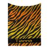 Realistic Tiger Skin Blankets Flannel Textile Decor Animal Print Skin Animal Portable Warm Throw Blankets for Bed Rug Piece King
