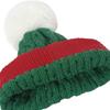 100% Acrylic New Red And Green Stitching Wool Hat Foreign Trade Holiday Wild Knitted Hat Christmas Hat Women