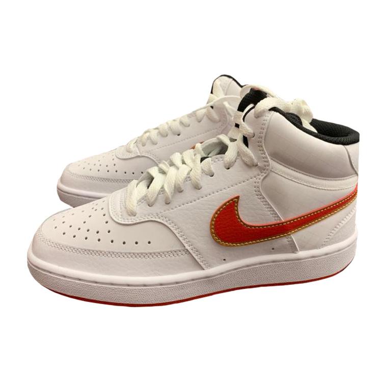 New Nike Court Vision Mid White/Red Women's DD8494-169