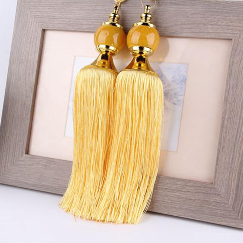 1 Par Gardinbånd Duskel Krystallkule Tau Holdbacks Frynser Gardinholder Spenne Tau Dekor Romtilbehør