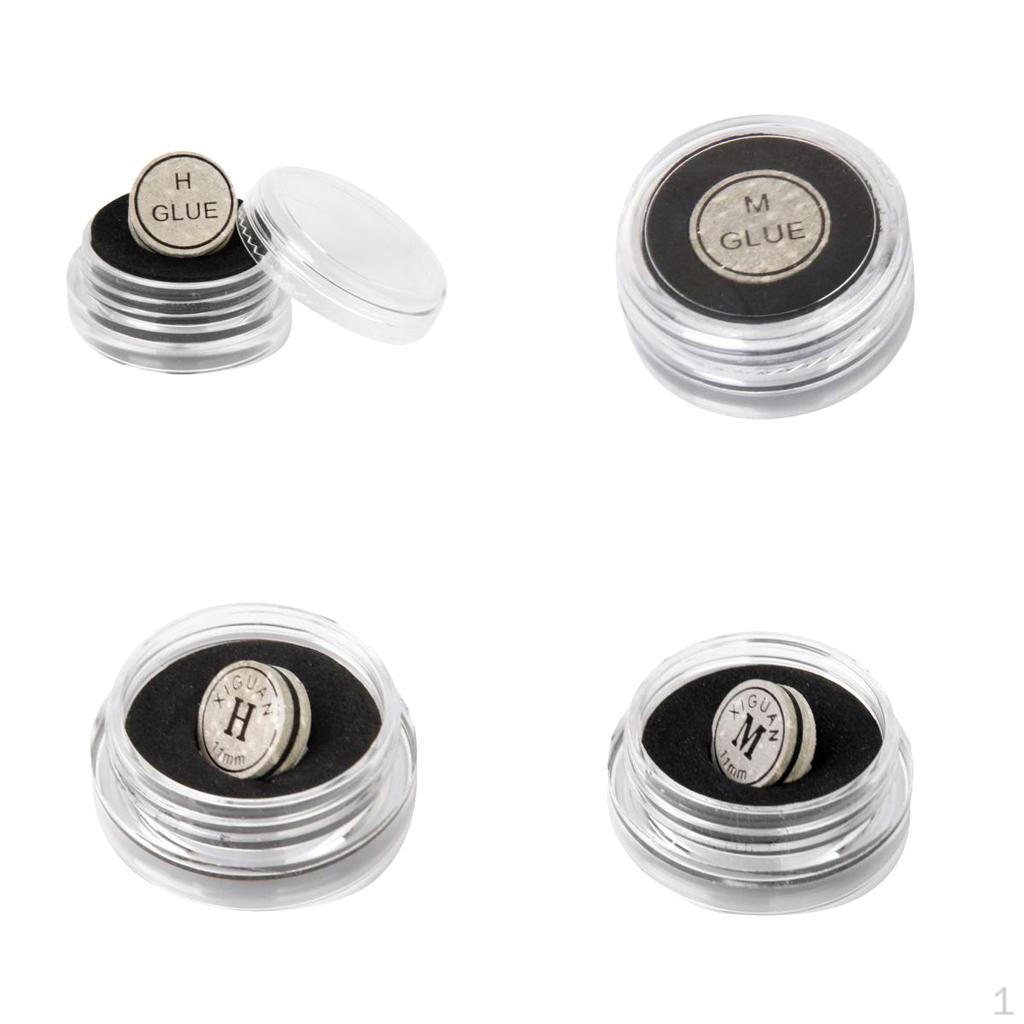 

4 шт. 14 мм 11 мм Наклейки для кия для пула, бильярда, снукера, искусственная кожа, влагостойкие, на клеевой основе