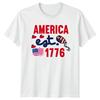 AMERICA Est 1776 American History Patriotism Mens Womens Graphic T-Shirt