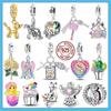 Copper Cactus Angel Heart Charms Beads Fit Original Bracelet Diy Jewelry Pendants Dangle Gift For Woman
