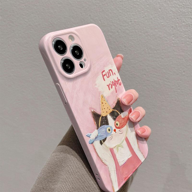 Funny Cat Phone Case for Xiaomi Mi 15T 14T 13 12 12s 9 10 11 Poco C40 M5 X3 F4 NFC Pro 4G 5G Glossy Film Hard PC Cover