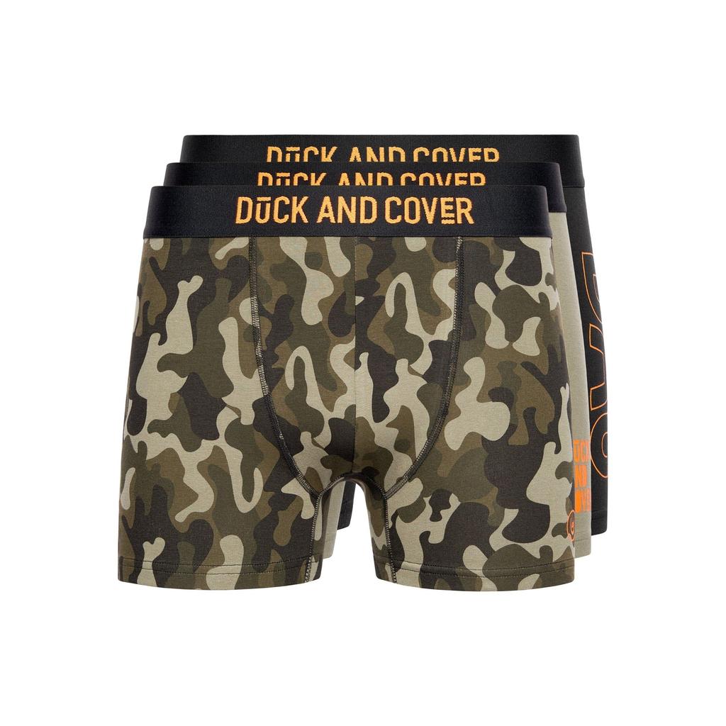 Duck and Cover Mens Alized Assorted Designs Boxer Shorts (Pack of 3)