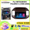 TOYOUSONIC 2 Din Android13 For MITSUBISHI PAJERO 3 1999-2006 Car Radio Multimedia Player GPS Navigation Autoradio Carplay Head Unit