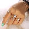 Jewelry Articulated Ring Fashion Diamond Set 8-Piece Ring Set