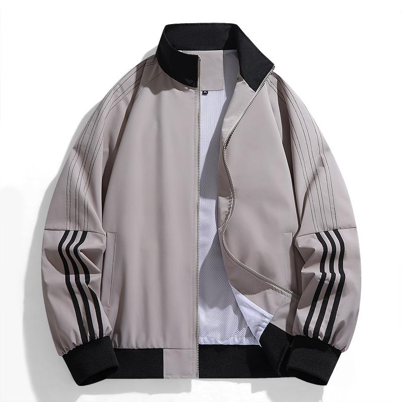 Men's New Jacket Baseball Suit Spring and Autumn Jacket Stand Collar Fashion Sports Casual Jacket