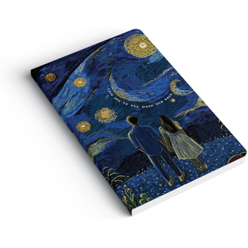 Factor Notes A5 Notebook: Ruled | 90 Gsm | 160 Pages(Love You To The Moon And Back)