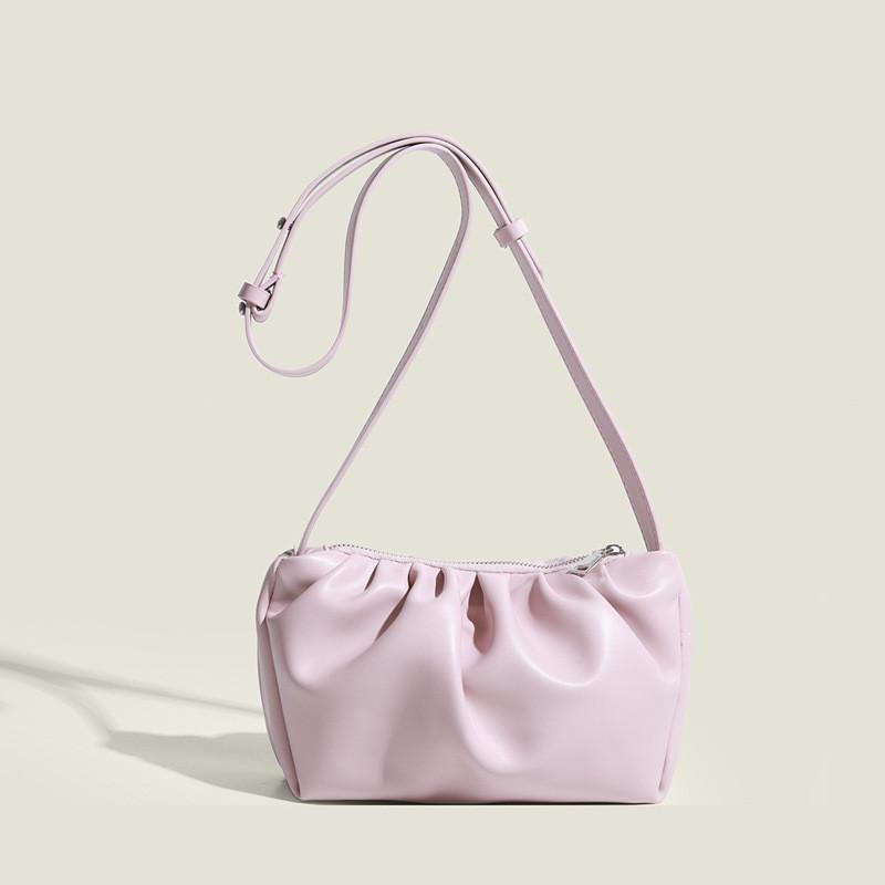 IELGY Женская розовая плиссированная сумка-облако — фото 7