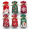 Christmas Gift Bag with Apple, Ear Candy, Nougat, Snowflake Ribbon Cookies for Children